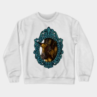 Mammal Cameo: The Vigilant Goat Crewneck Sweatshirt